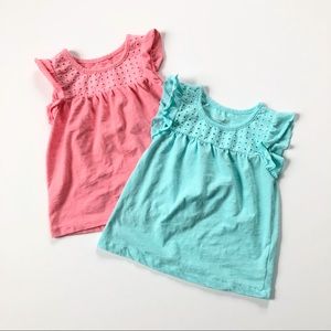 Cherokee butterfly sleeve tops size 4T